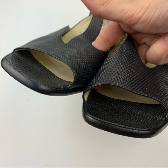 Paloma heels 7 Italian leather snakeskin print - Picture 10 of 12